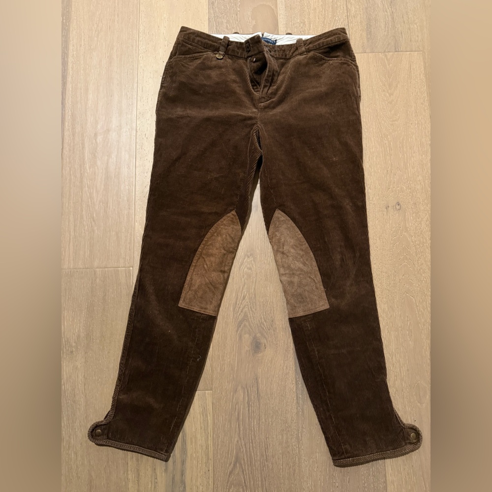 Ralph Lauren Riding Skinny Corduroy Pants